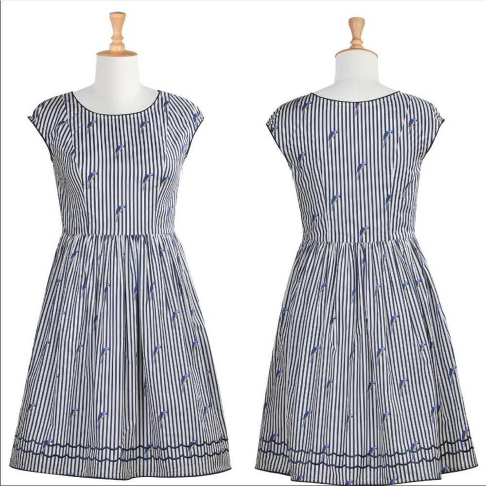 ESHAKTI Striped Summer Dress - Picture 3 of 8
